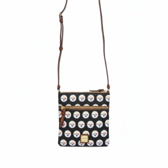 Womens Dooney Bourke Pittsburgh Steelers Small Zip Crossbody Purse NWT - Picture 1 of 5